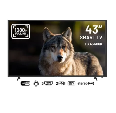 Smart TV 43" Led FHD HX43A06K Wolff - Imagen 2