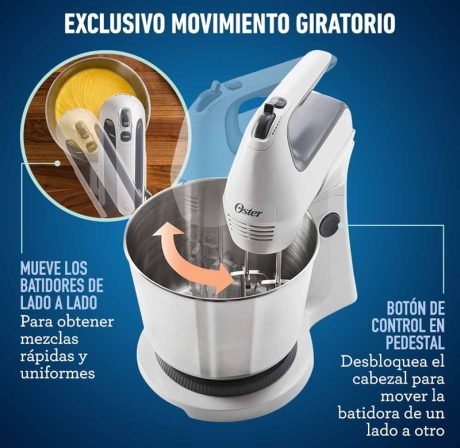 Batidora de Mano y Pedestal 250watts FPSTHS3612 - Oster - Imagen 3