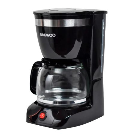 Cafetera Negra Daewoo Dcm-1859 1.25l 12 Tazas